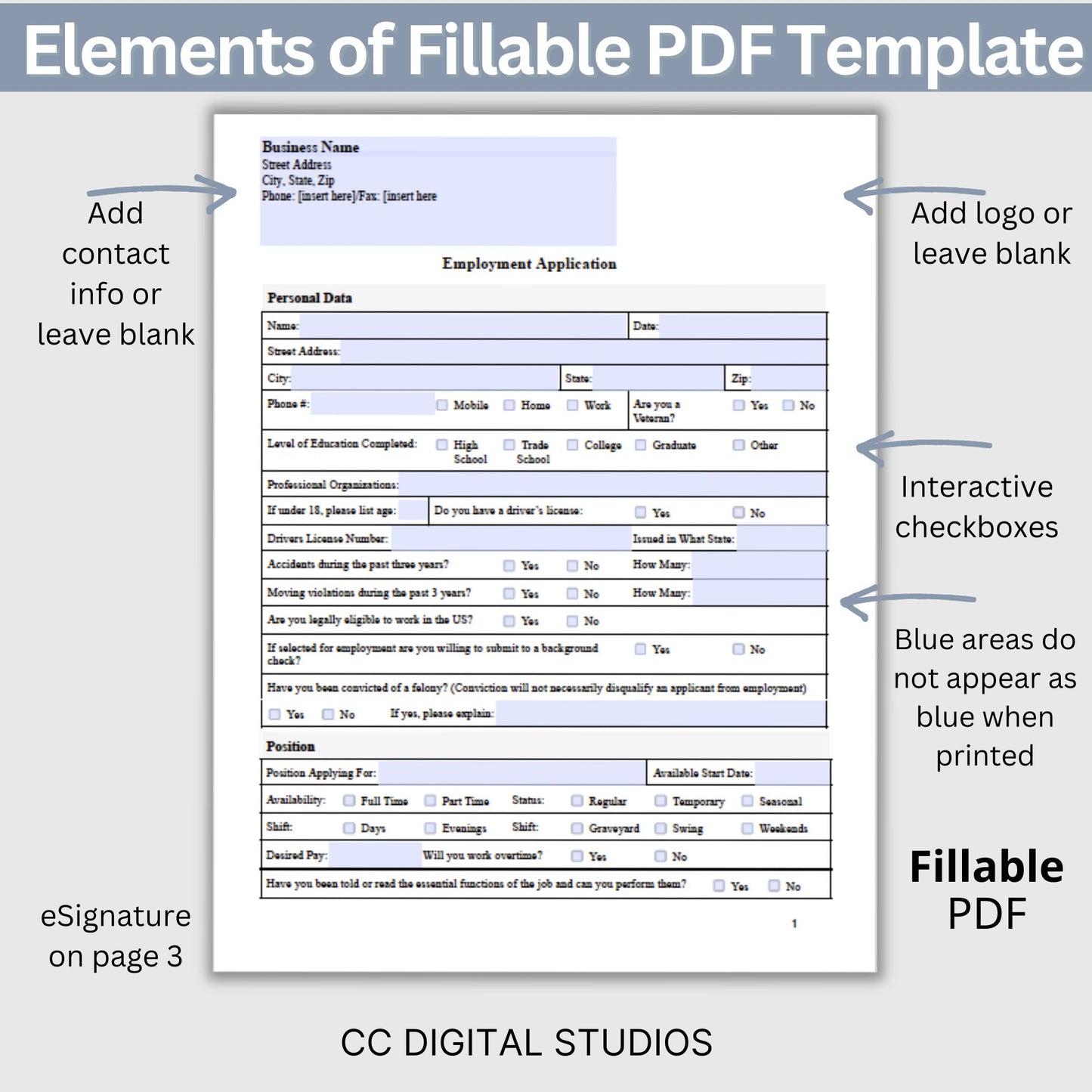 Employee Termination Template, Fillable PDF