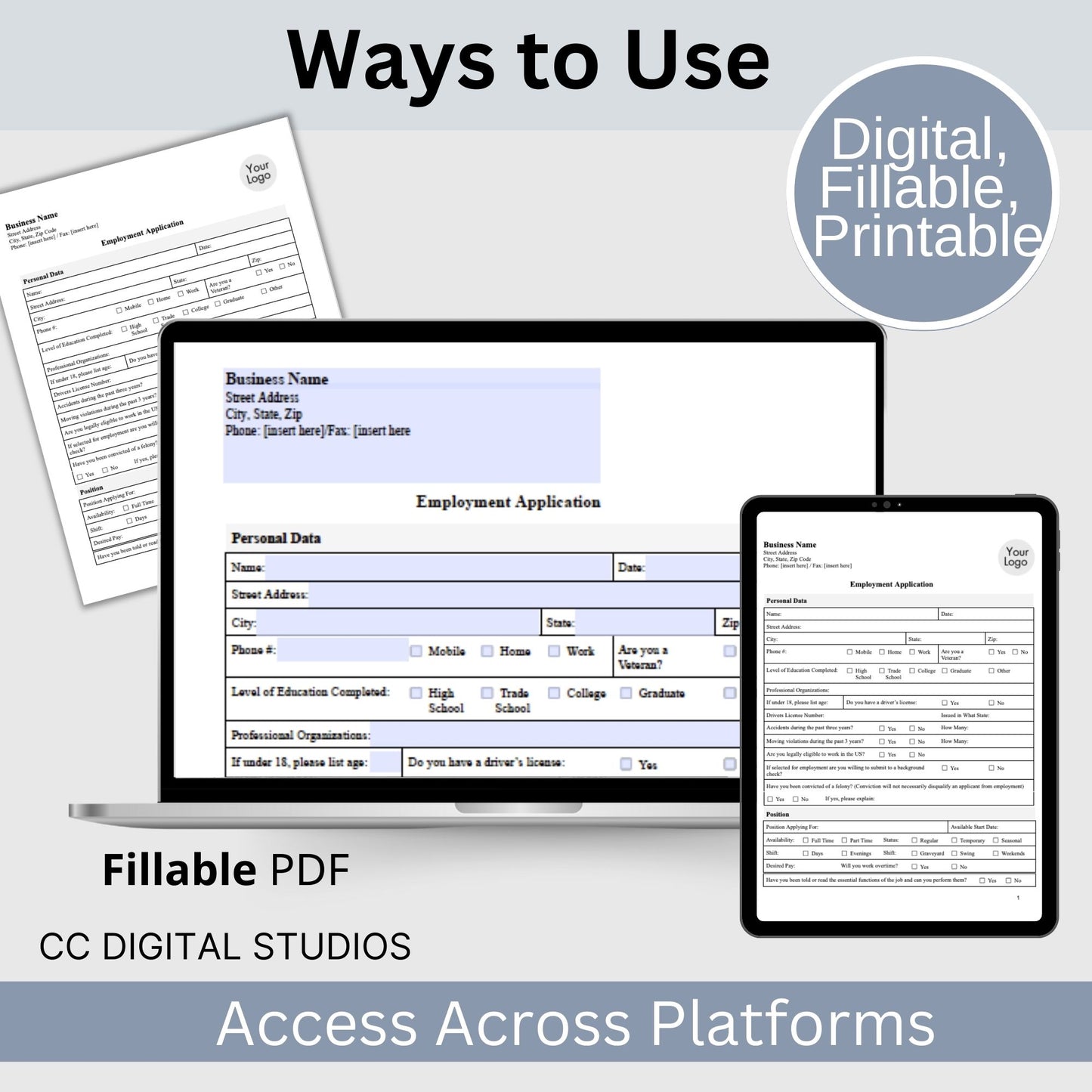 Employee Termination Template, Fillable PDF