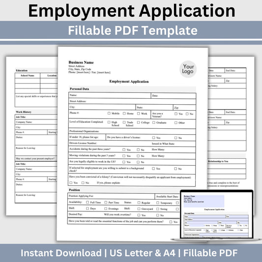 Employee Termination Template, Fillable PDF