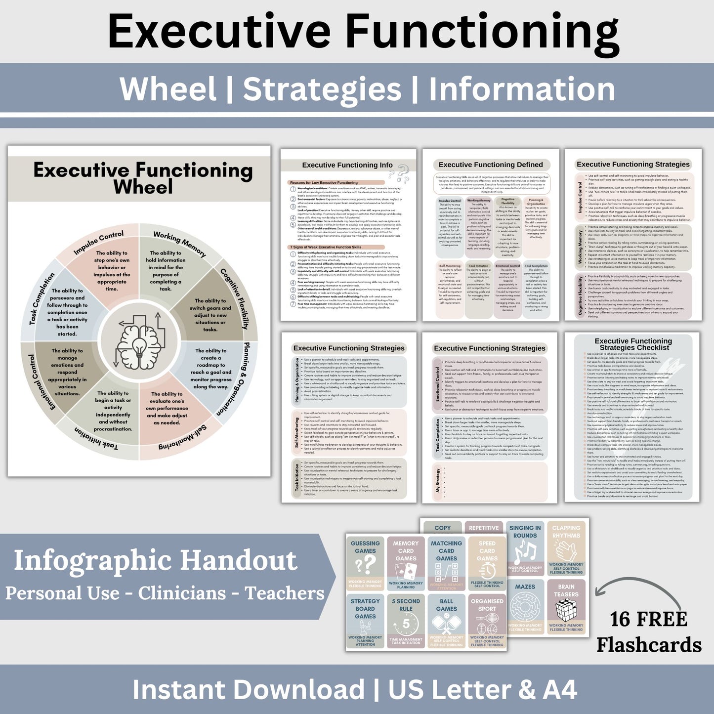 Emphasizing neurodivergent perspectives, it covers executive functioning skills such as impulse control, working memory, cognitive flexibility, planning, organization, self-monitoring, task initiation, emotional control, and task completion