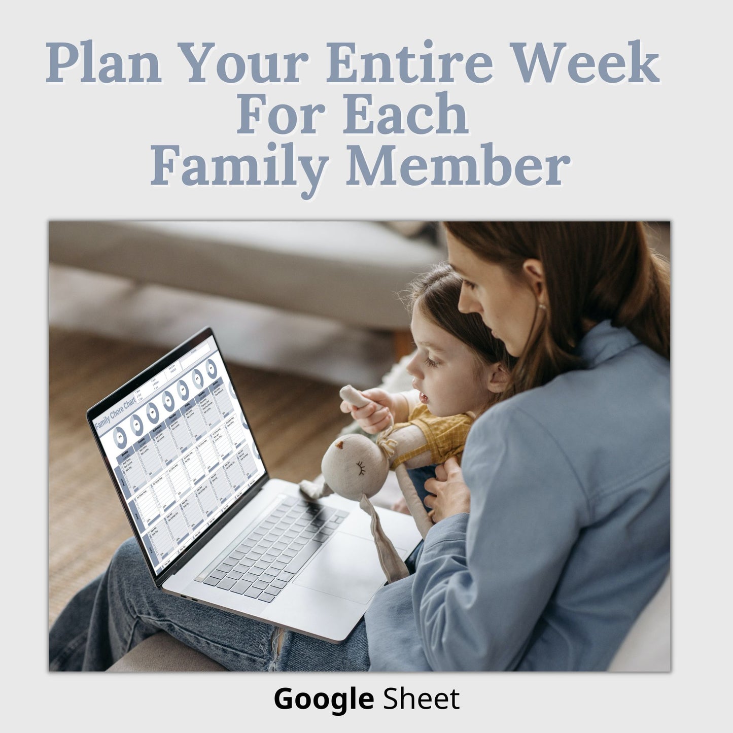 Family Chore Chart Google Sheets Planner