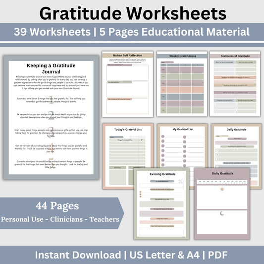 Gratitude Journal, designed to help you explore your feelings and cultivate a positive mindset. Gratitude Journal With Journal Prompts, Gratitude Worksheets for Self Care Planner, Wellness Journal Self Reflection, Positive Thinking