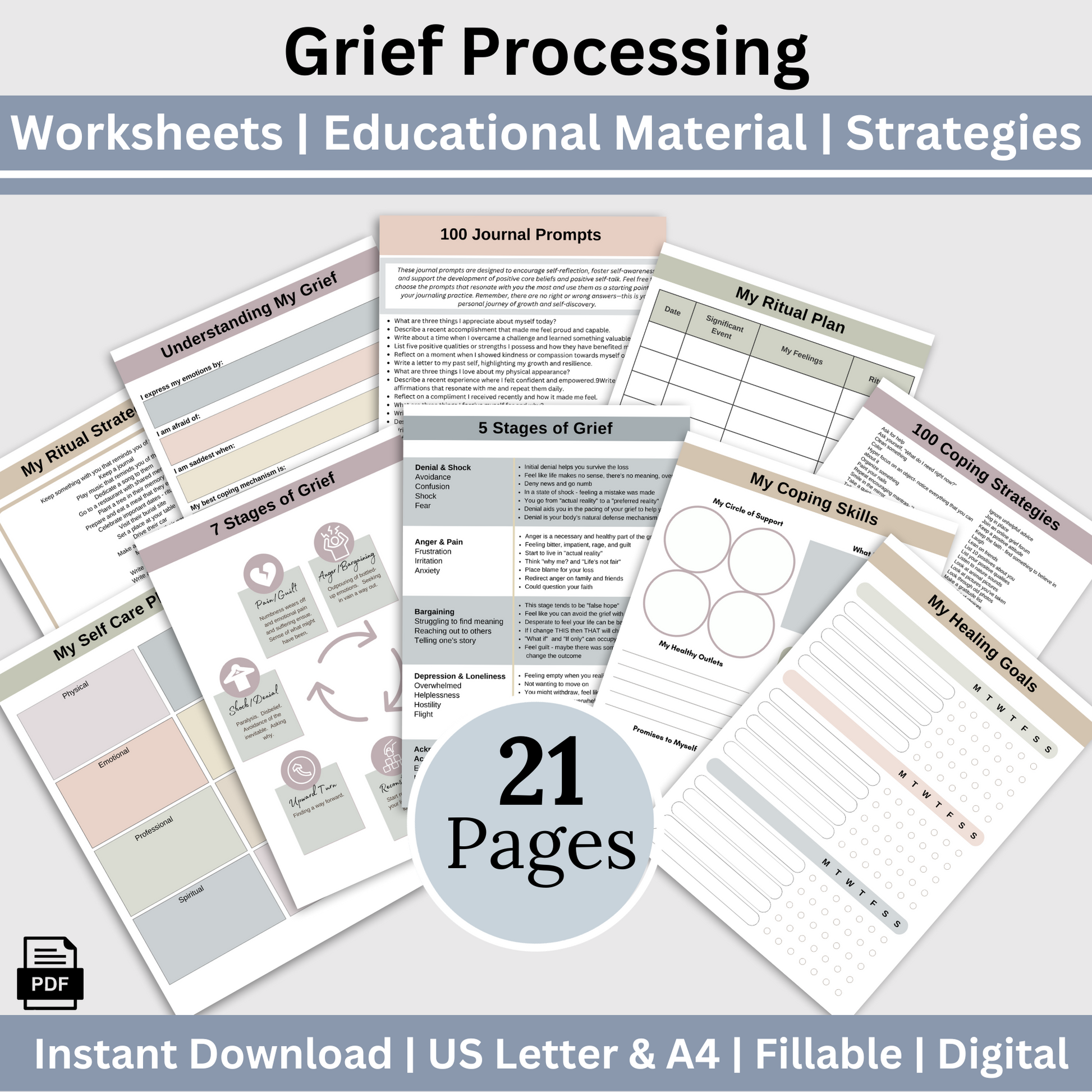 Healing Journal Therapeutic Worksheets: Grief & Emotional Distress Sup – CCDigitalStudios healing-journal-therapeutic-worksheets-grief-emotional-distress-sup-ccdigitalstudios