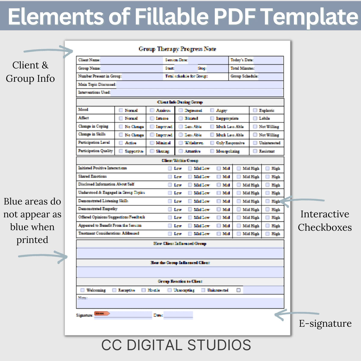 Group Note Structure Group Therapy Progress Note Template: Streamlined Therapy Notes ...
