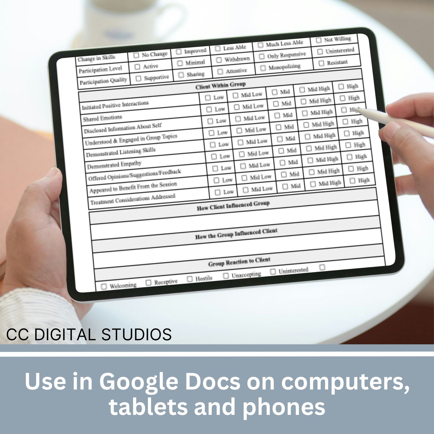 Group Therapy Progress Note - an editable Google Doc, your go-to therapist office template for streamlined therapy notes. Enhance your psychotherapy group sessions with this efficient tool, offering customizable progress note tracking.