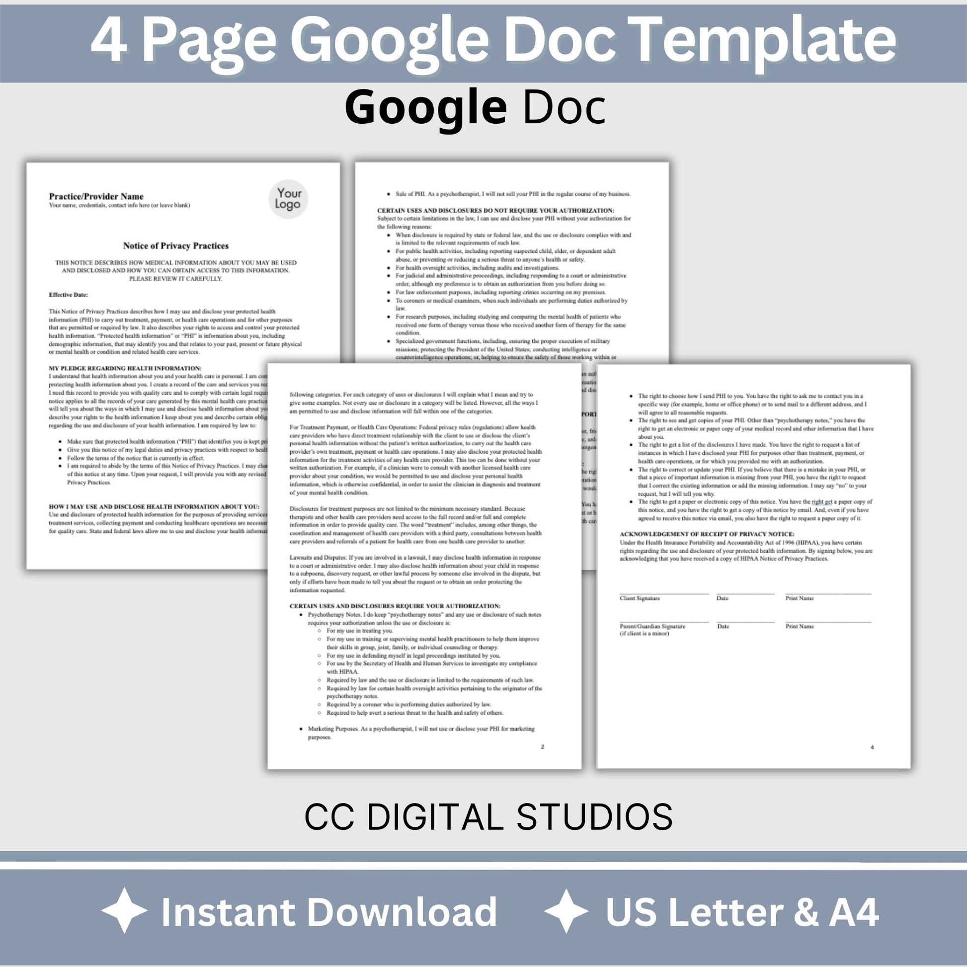 notice-of-privacy-practices-hipaa-template-for-mental-health-profess-ccdigitalstudios for Free Printable Hipaa Notice Of Privacy Practices Notice of Privacy Practices - HIPAA Template for Mental Health Profess – CCDigitalStudios for Free Printable Hipaa Notice Of Privacy Practices
