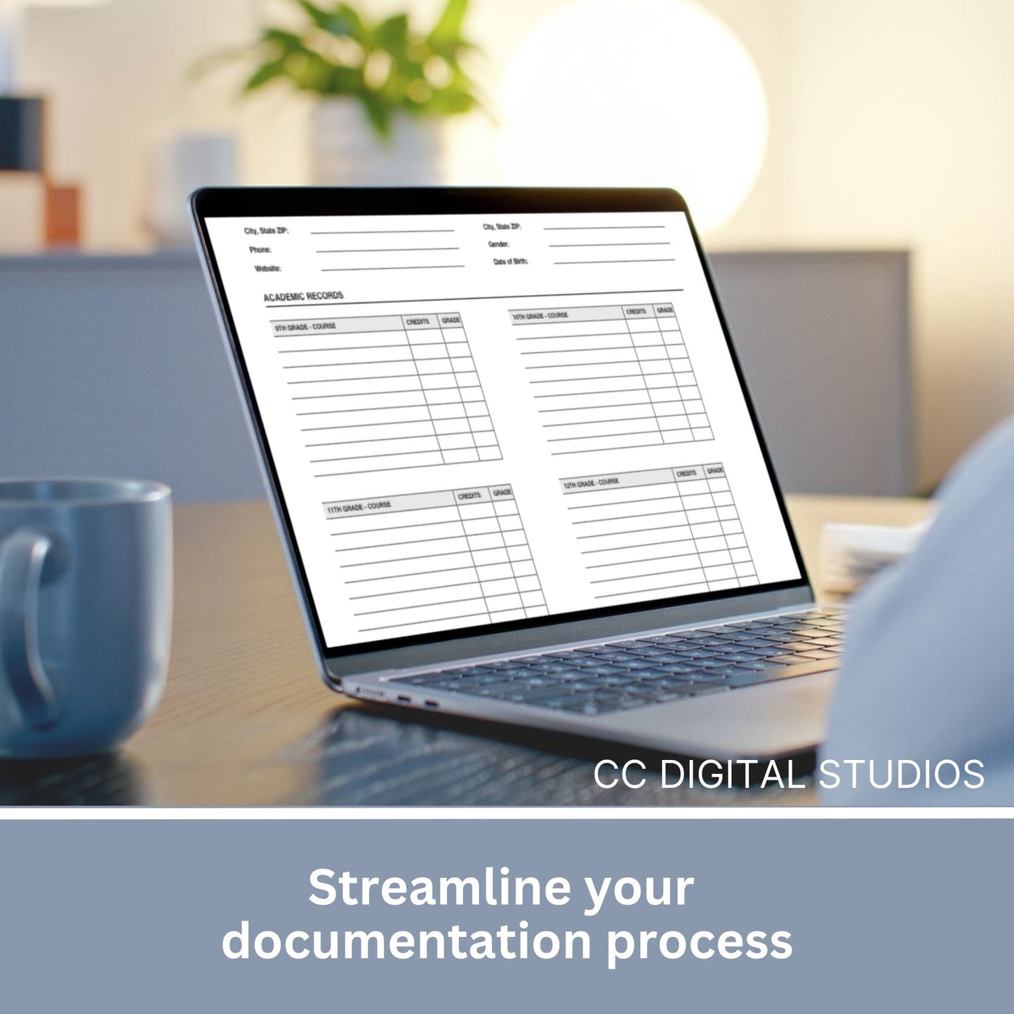 Editable School Transcript Request Form, Student Records Template (Word Doc) (Copy)