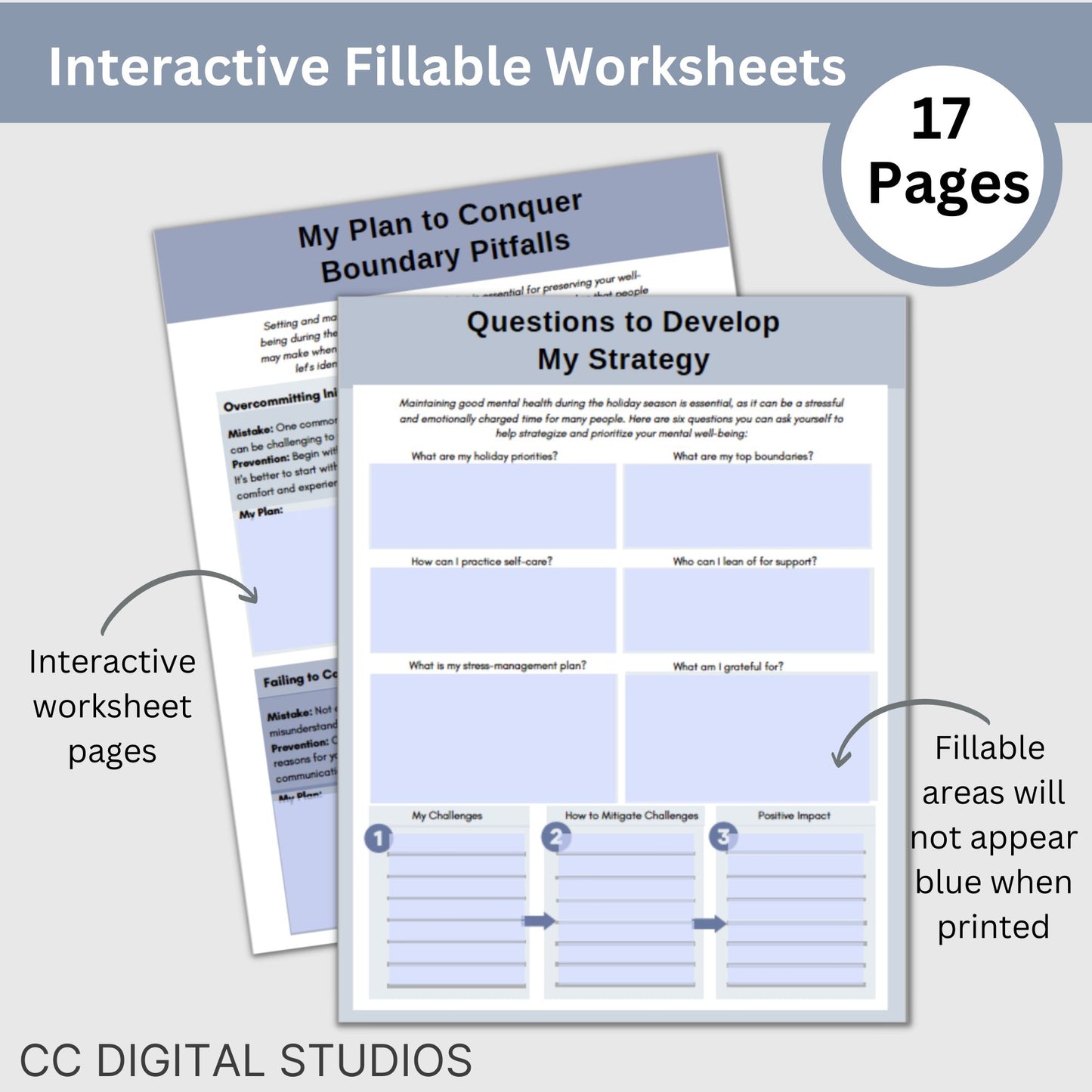 Holiday Mental Health Survival Worksheets: Navigate Seasonal Challenges