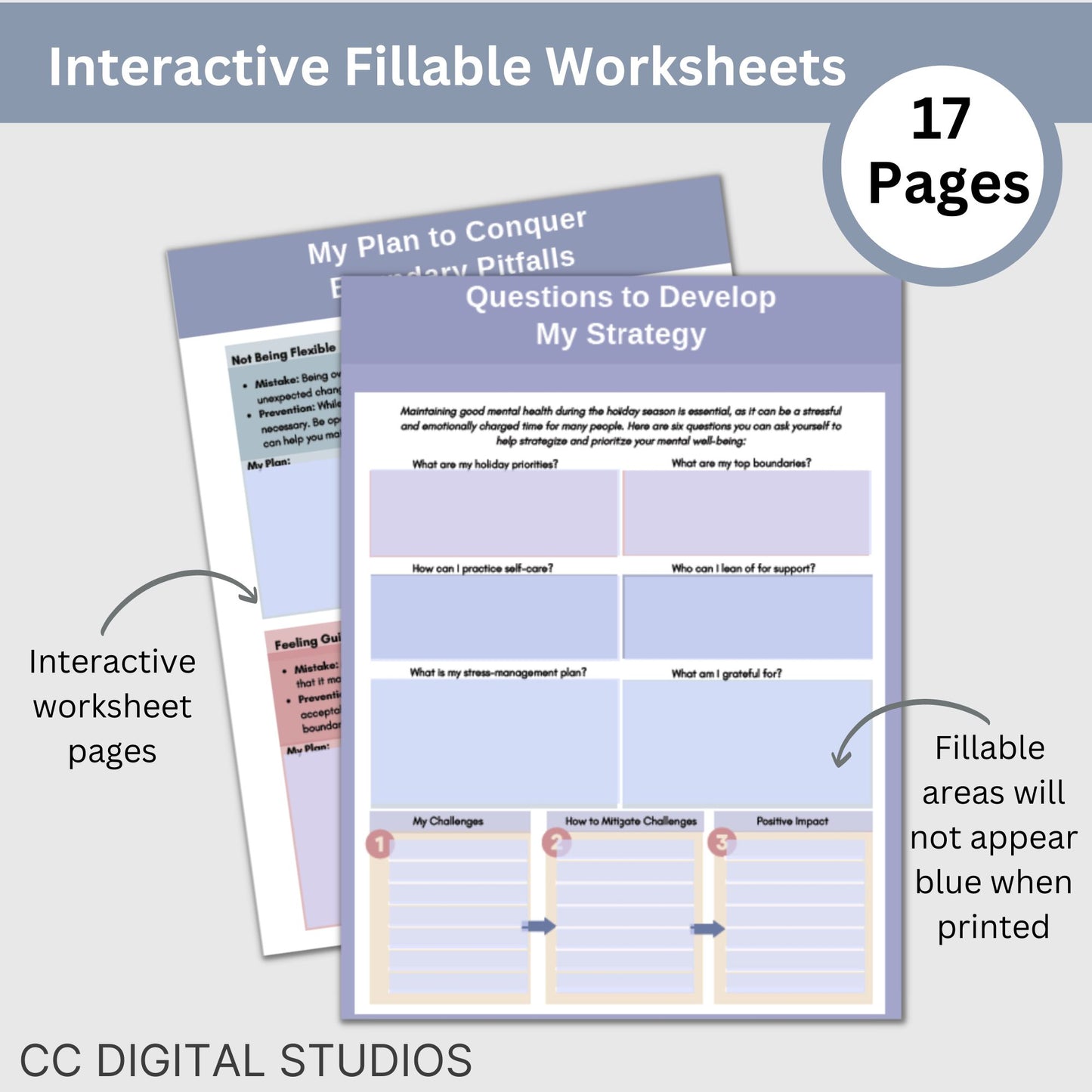 Holiday Mental Health Survival Worksheets: Navigate Seasonal Challenges