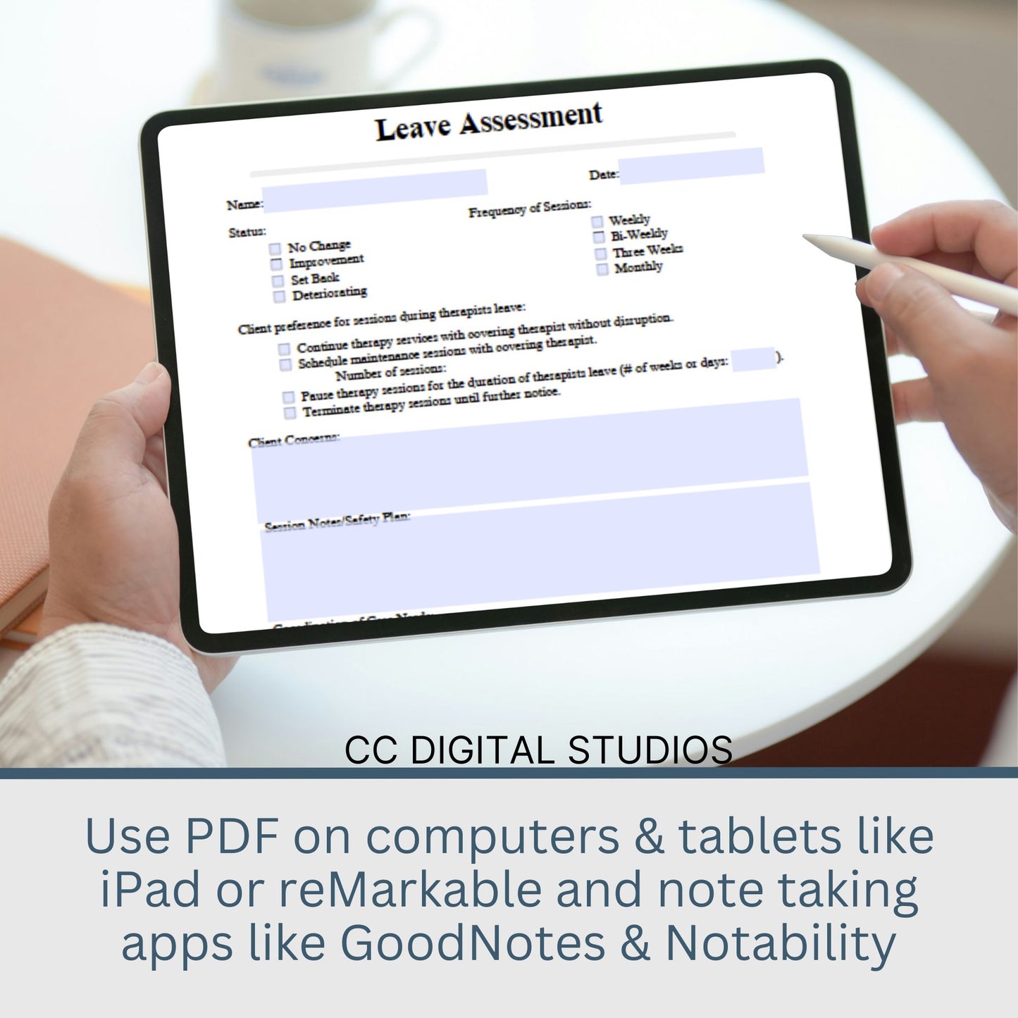 Therapist Coordination of Care Form, a must-have addition to any counseling office or private practice therapist planner. This fillable PDF is designed to streamline the transition during therapist leaves of absence.