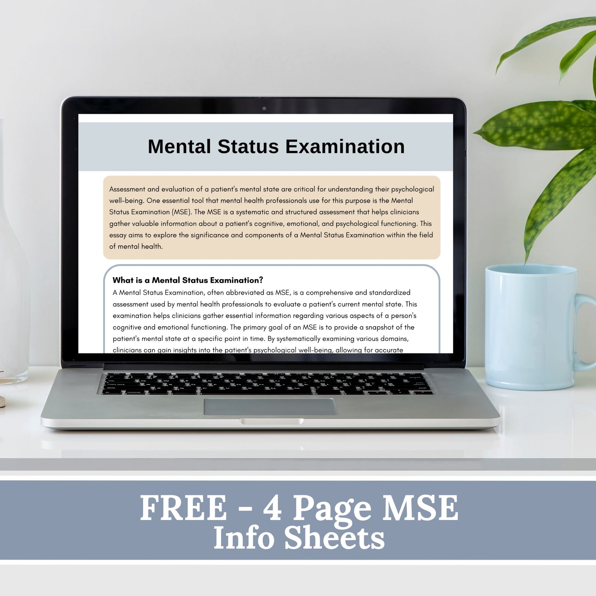 2 Mental Status Exam therapy notes fillable PDF templates. Effortlessly streamline client onboarding with these therapy templates. 2 MSE cheat sheets for psychologists, counselors, therapist office, social workers