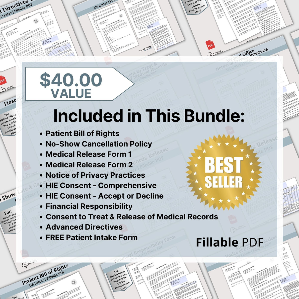 Mymop Form.pdf Medical Office Legal Forms Bundle - Fillable PDF – CCDigitalStudios