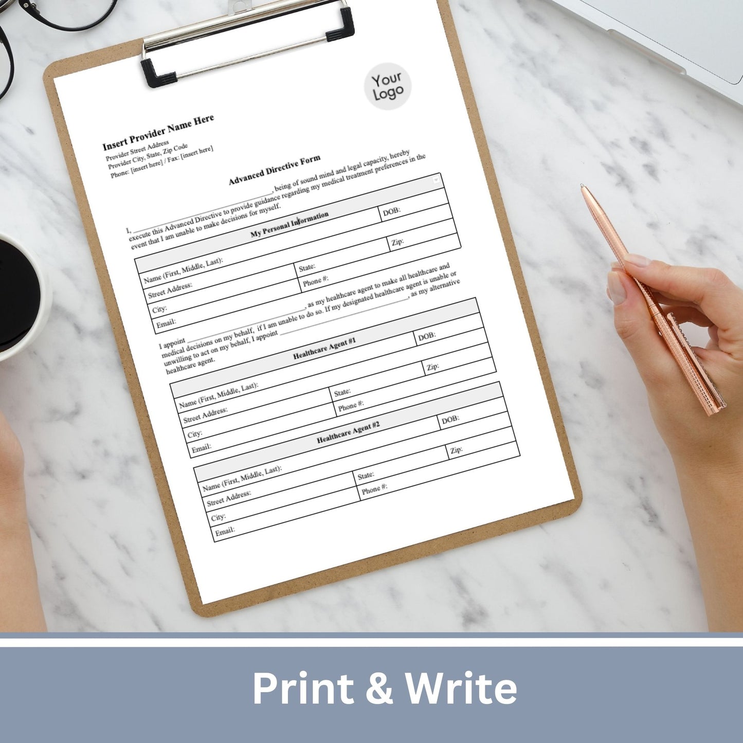 Medical Office Legal Forms Bundle - Fillable PDF