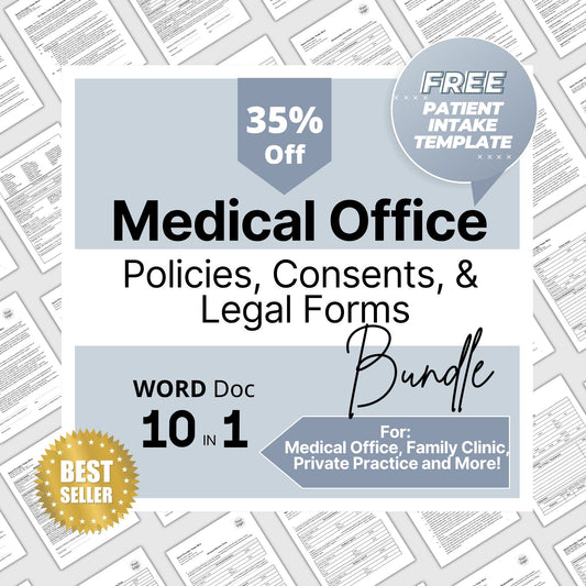 Medical Office Policy Consents Legal Forms - WORD DOC