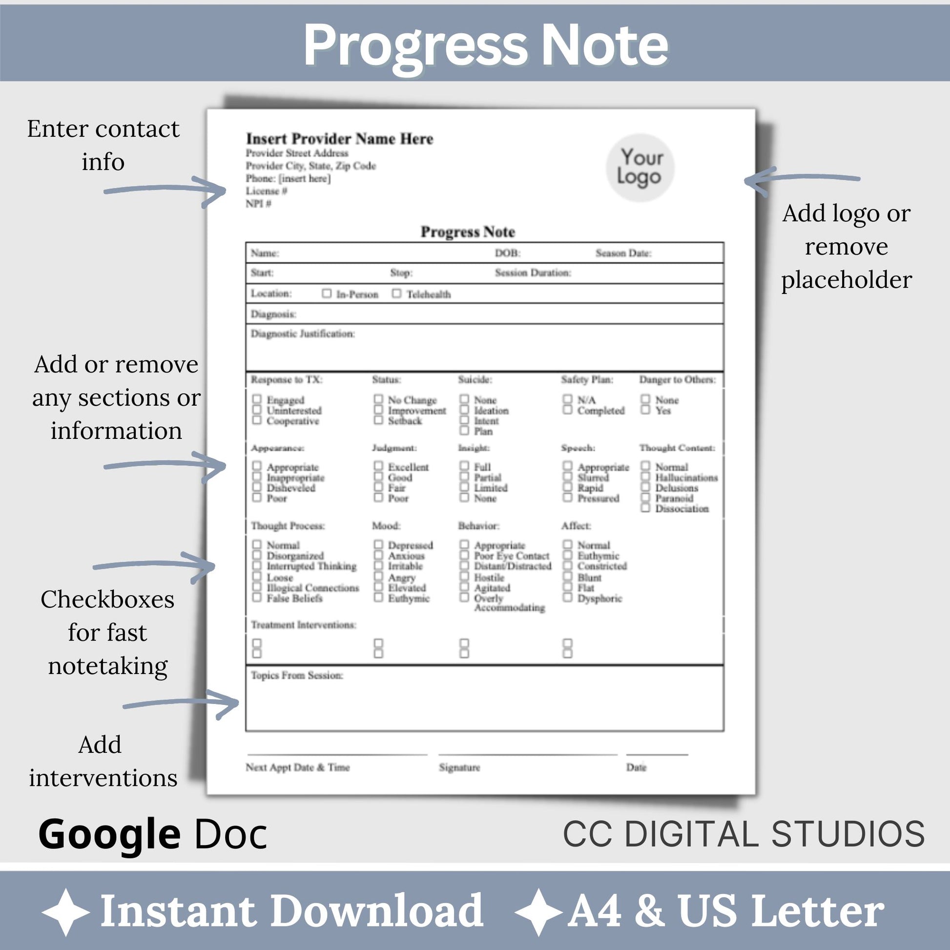 Mental health practice counseling forms bundle. This comprehensive therapy bundle includes editable client intake form, progress notes, treatment plan, and biopsychosocial designed to streamline your documentation process.