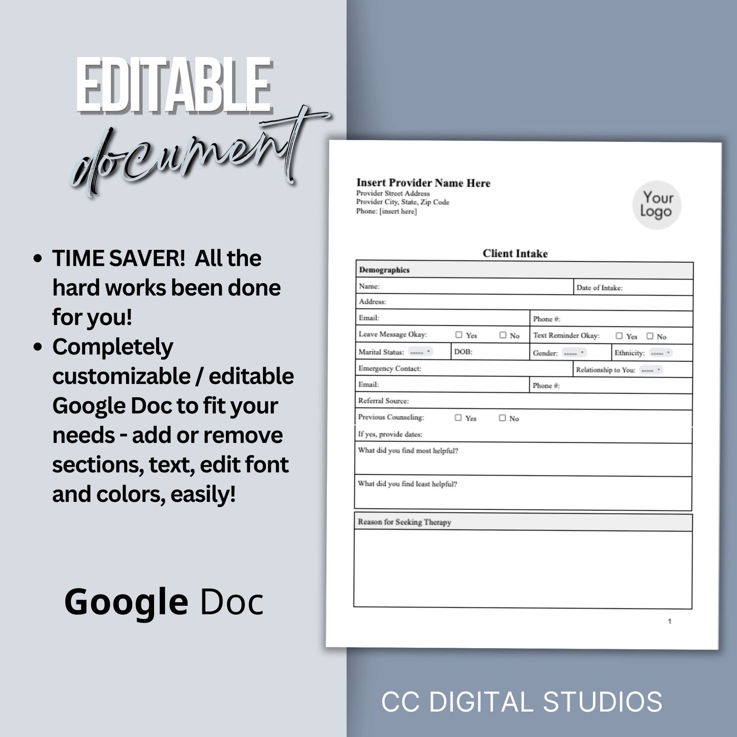 Mental health practice counseling forms bundle. This comprehensive therapy bundle includes editable client intake form, progress notes, treatment plan, and biopsychosocial designed to streamline your documentation process.