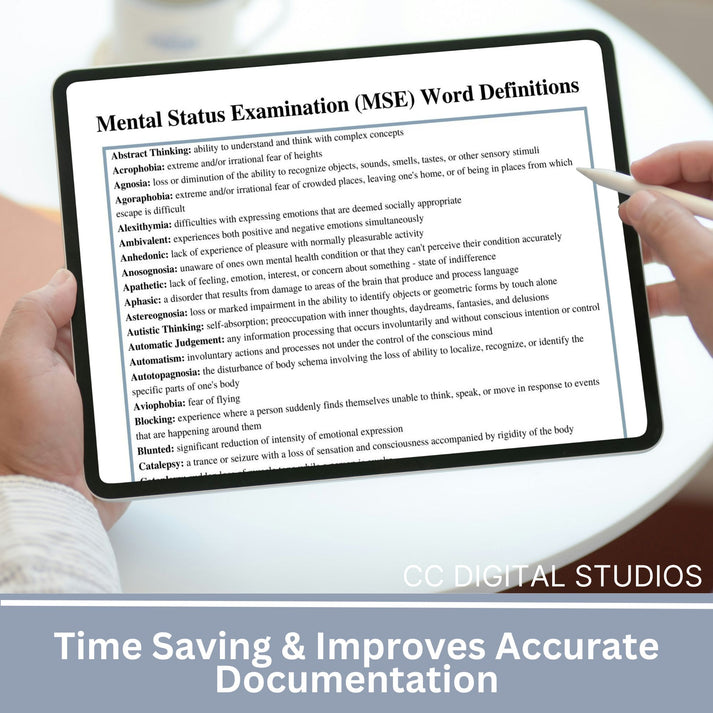 MSE Checklist: Perfect Cheat Sheet for Mental Health Professionals ...