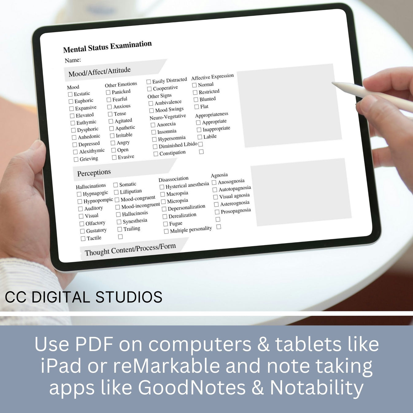 Mental Status Exam Therapy Notes Template for Therapists and Counselor ...