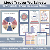 Mood Tracker Worksheets