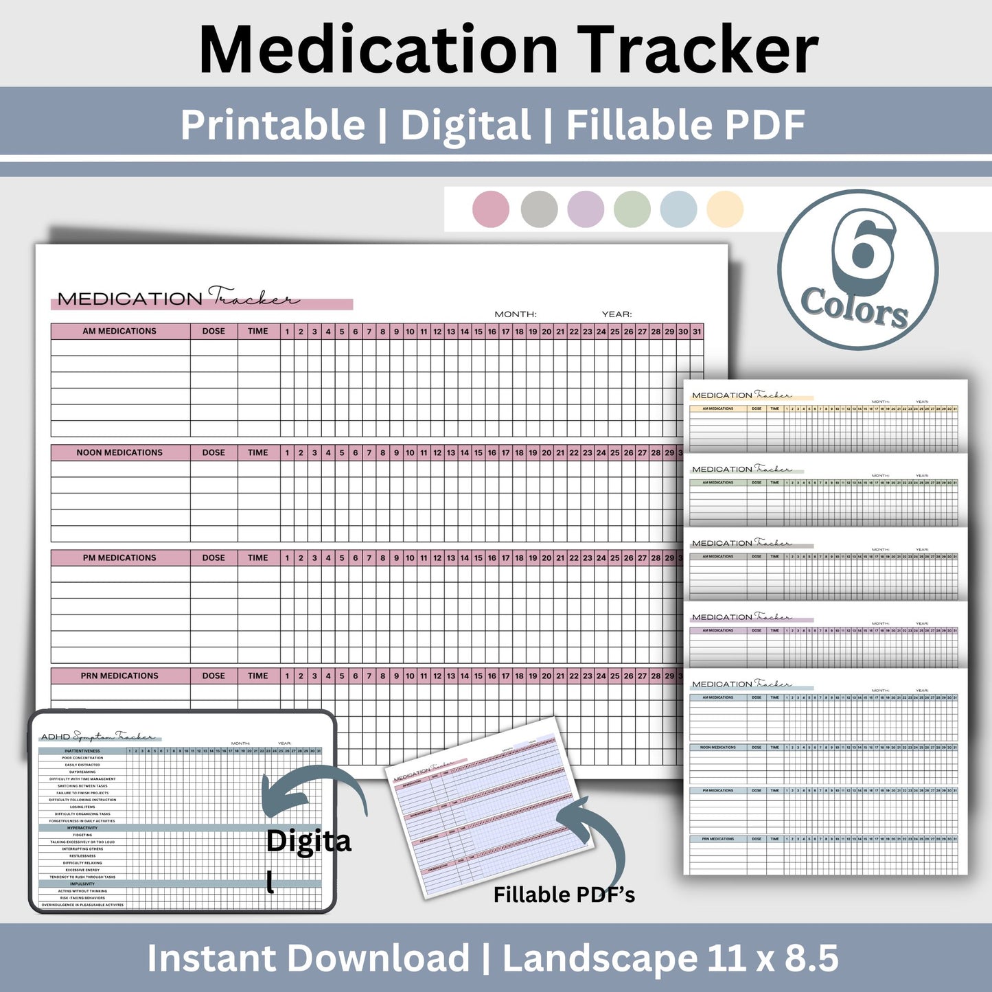 Are you tired of struggling to keep track of your daily medications? Do you want a simple and efficient way to manage your medication schedule? Look no further! Our Monthly Medication Tracker is here to make your life easier and ensure you never miss a dose again.