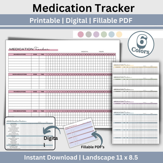 Are you tired of struggling to keep track of your daily medications? Do you want a simple and efficient way to manage your medication schedule? Look no further! Our Monthly Medication Tracker is here to make your life easier and ensure you never miss a dose again.