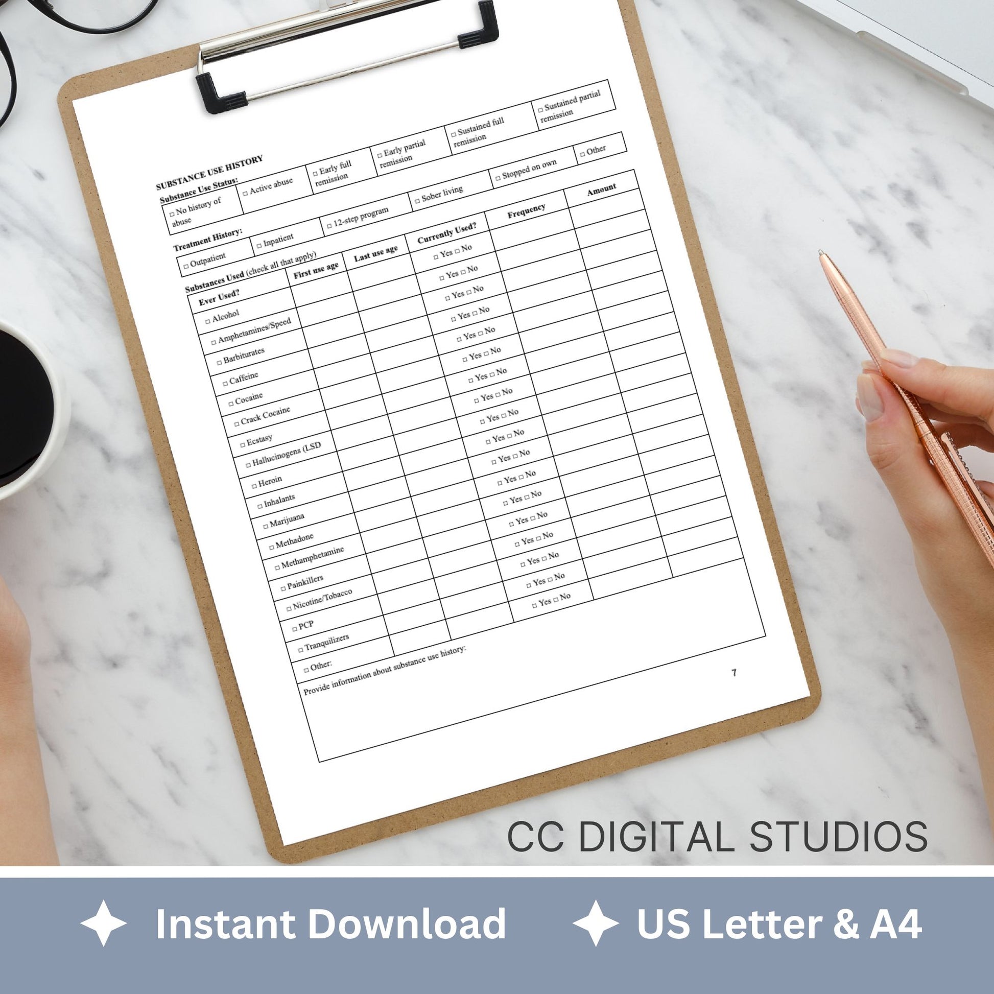 Comprehensive Mental Health Client Intake Form, a customizable Google Docs template specifically crafted for mental health practitioners, including therapists, counselors, psychologists, and social workers.