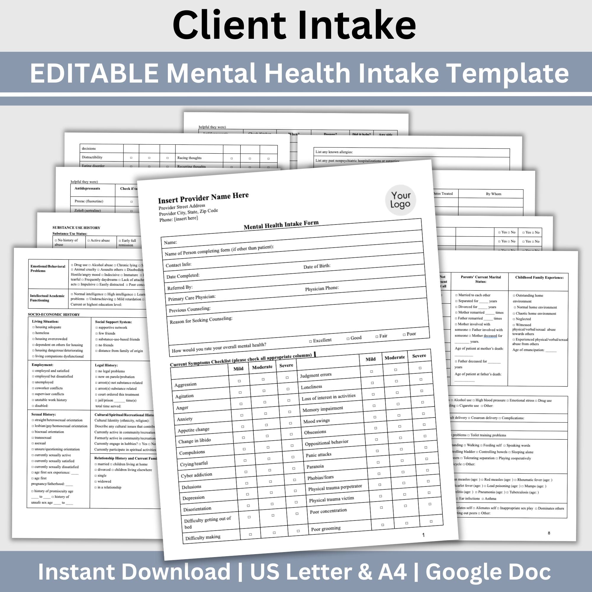 Client Intake Form: Simplify Your Therapy Sessions – CCDigitalStudios