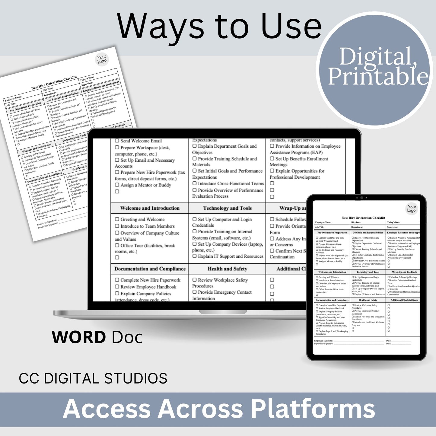New Hire Onboarding Checklist - WORD DOC