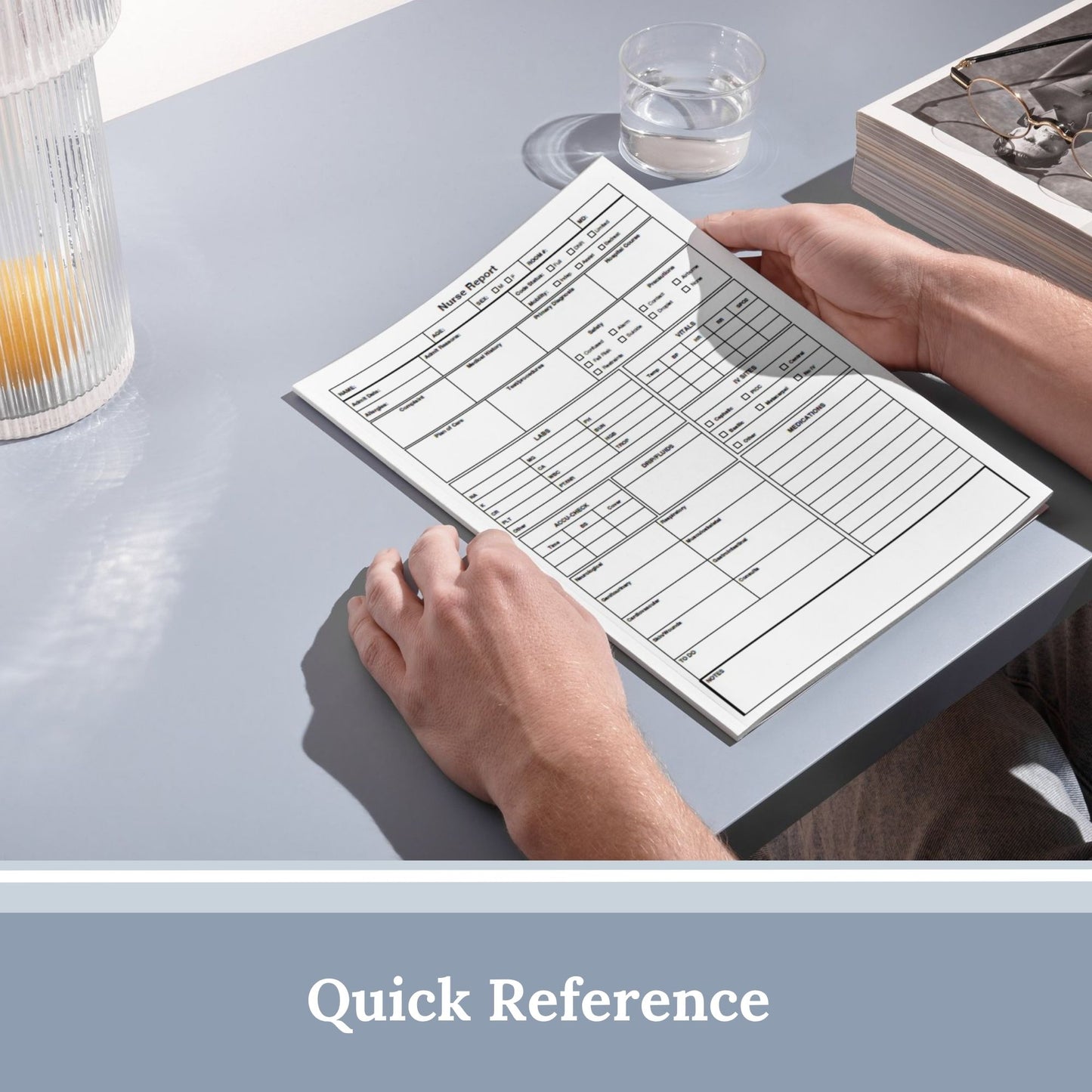 Nurse Report Sheet Fillable PDF Organized Shift Handoff Template