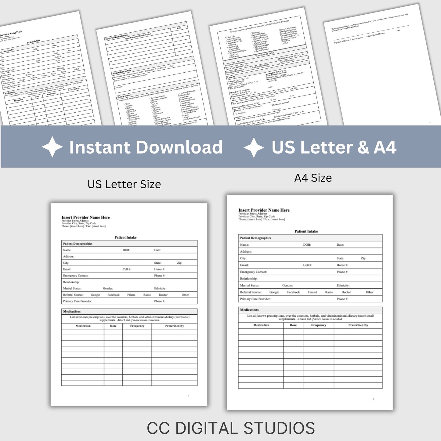 Patient Intake Form - WORD Doc