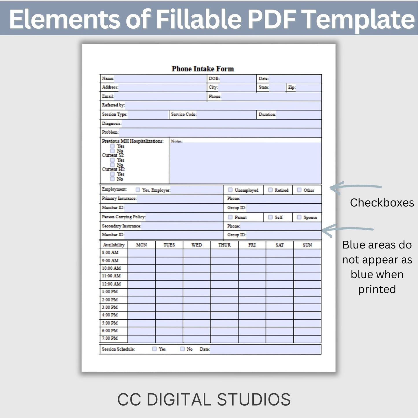 Phone client intake form for Mental Health Counselors. This template is perfect for gathering essential client information. Phone Consult for Clinicians, Client Contact Sheet, Psychology Therapy Notes, Therapist Office Therapy Forms