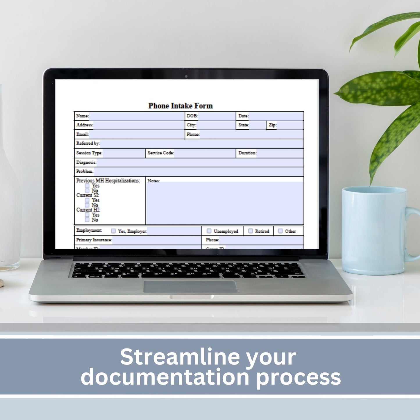 Phone client intake form for Mental Health Counselors. This template is perfect for gathering essential client information. Phone Consult for Clinicians, Client Contact Sheet, Psychology Therapy Notes, Therapist Office Therapy Forms