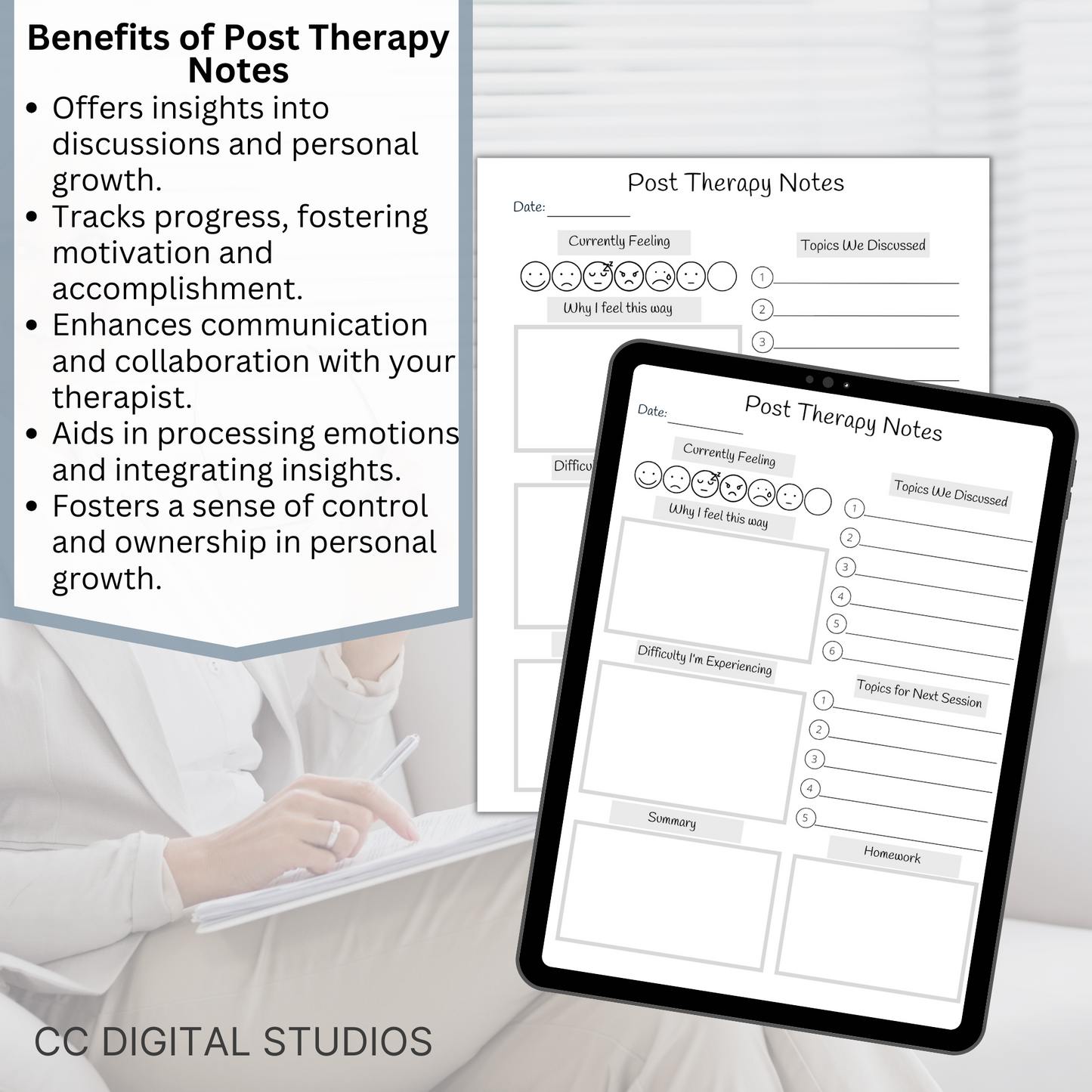 Post Therapy Notes Tracker: Stay Organized and Gain Valuable Insights