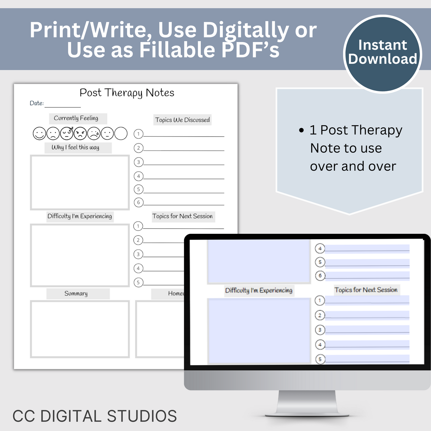 Post Therapy Notes Tracker: Stay Organized and Gain Valuable Insights