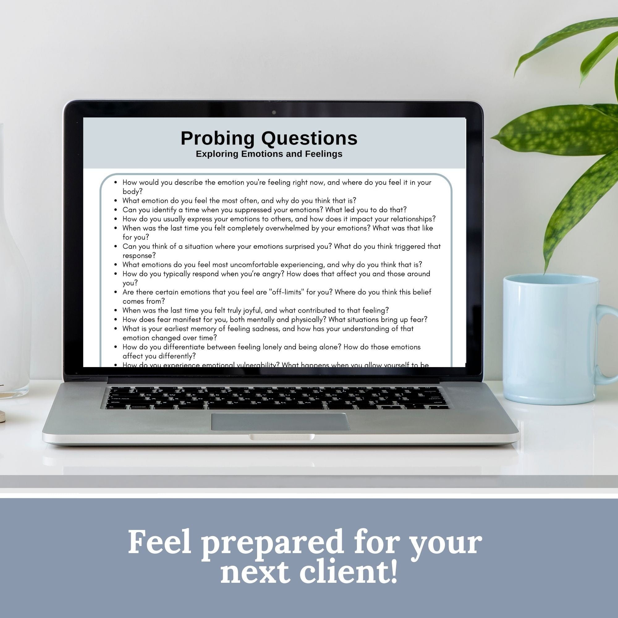 Supportive Questions Probing Therapy Questions: Open-Ended Questions & Conversation Starter ...