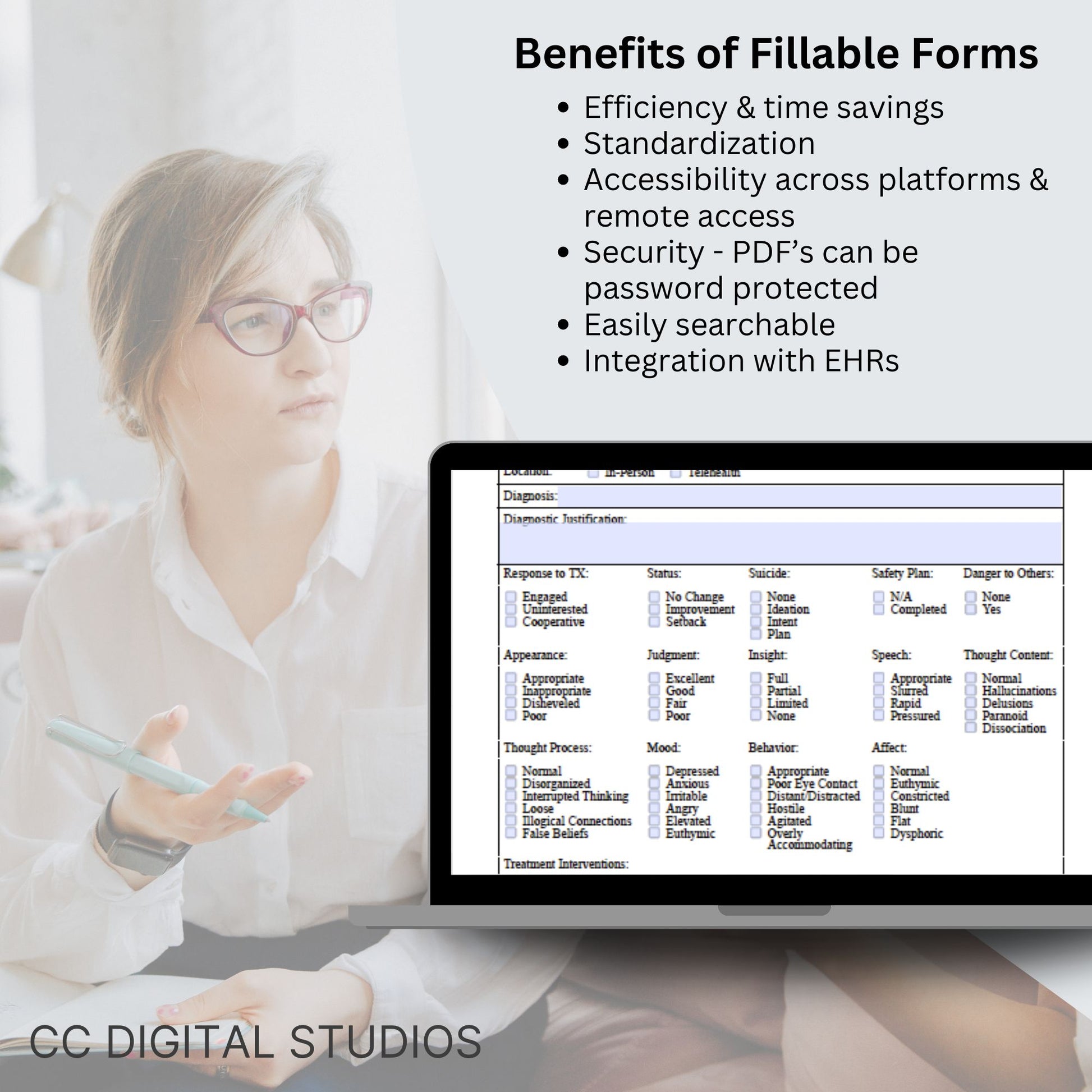 Enhance your counseling office by utilizing our fillable PDF Progress Notes therapist template designed for streamlining documentation processes, enhancing client care, and keeping the private practice organized.