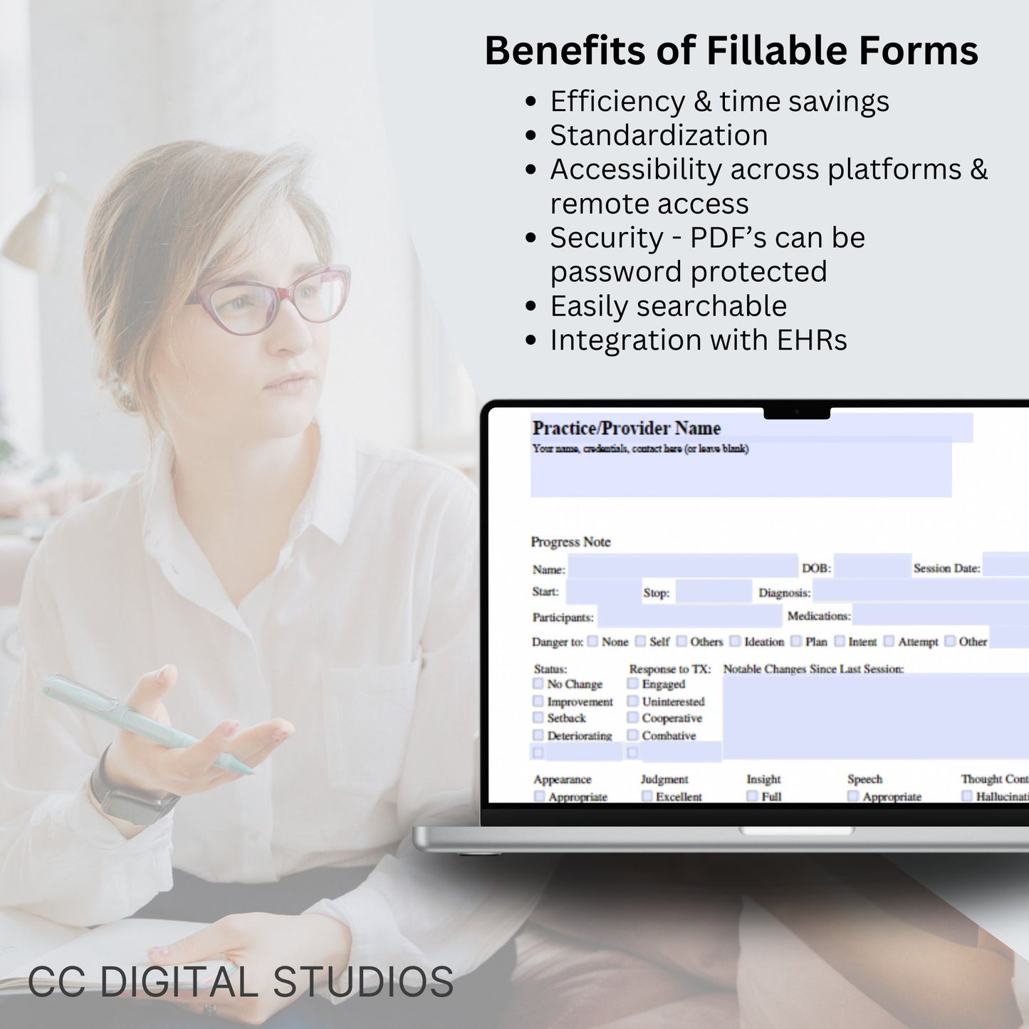 Therapy progress notes template designed specially for Mental Health Counselors and Therapists. Elevate your counseling office documentation with this user-friendly therapist template