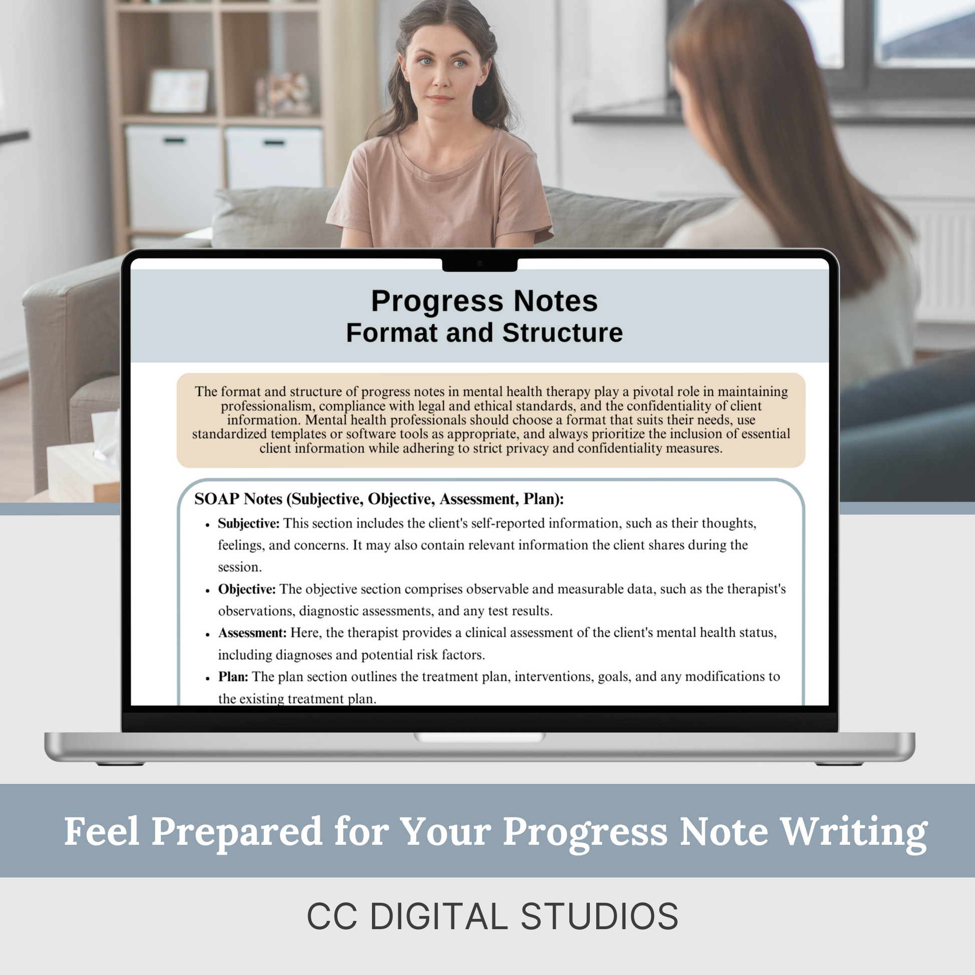 Elevate your note-writing game with our Comprehensive Mental Health Progress Note Guide! Designed to streamline your progress note process, providing a wealth of examples and prompts to enhance the verbiage of your notes.