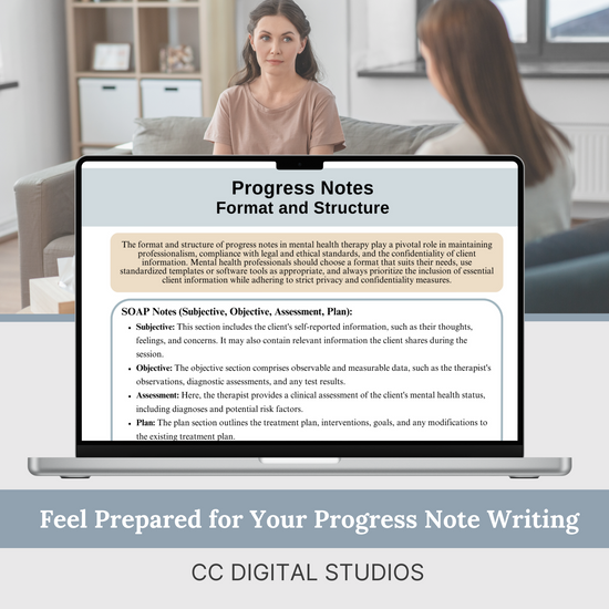 Progress Notes Guide Examples & Prompts, Progress Note Writing Cheat S ...
