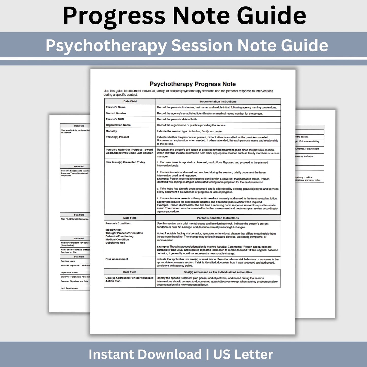 Psychotherapy Progress Note Guide