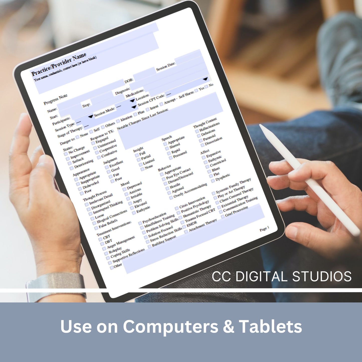 Therapy progress notes template designed specially for Mental Health Counselors and Therapists. Elevate your counseling office documentation with this user-friendly therapist template