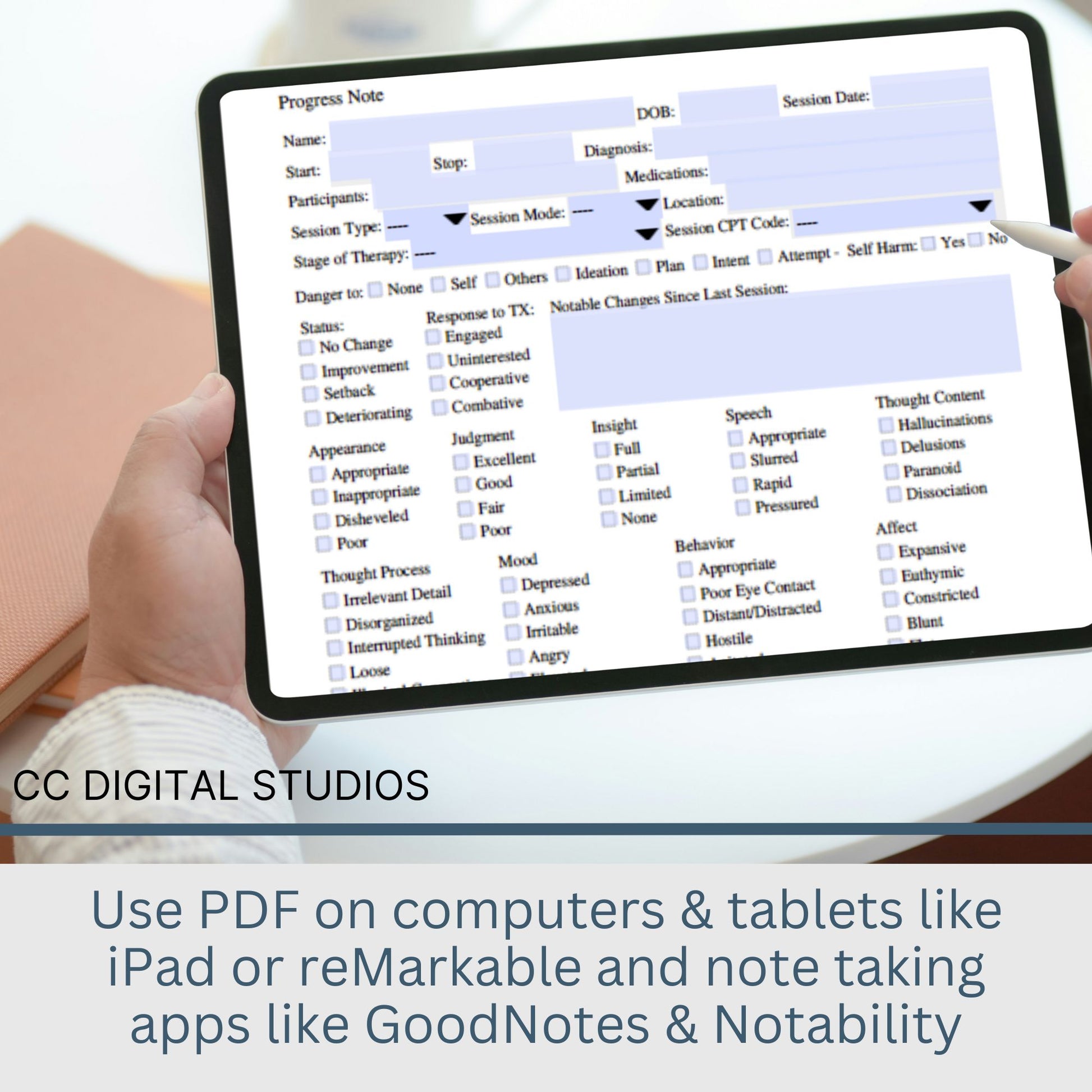 Therapy progress notes template designed specially for Mental Health Counselors and Therapists. Elevate your counseling office documentation with this user-friendly therapist template