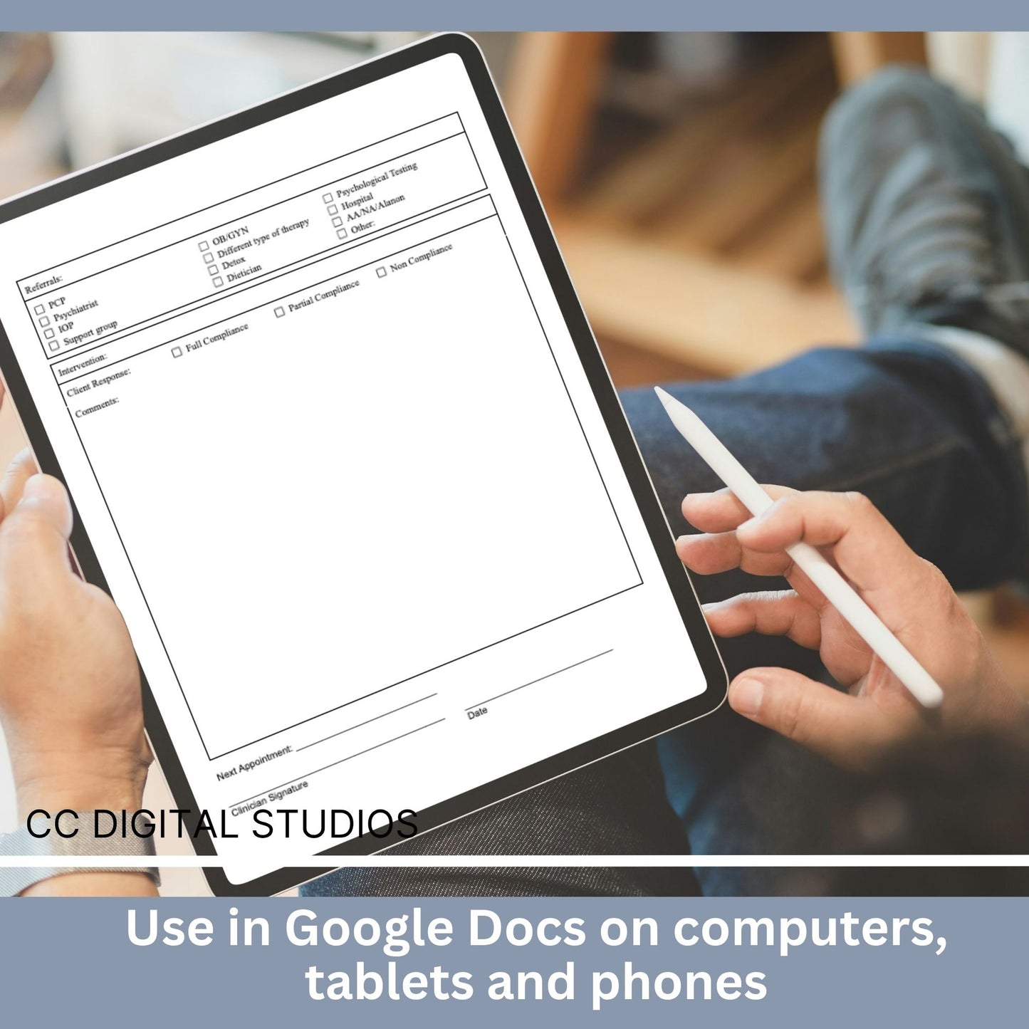 Progress Note Template for Mental Health Counselors:  Google Doc