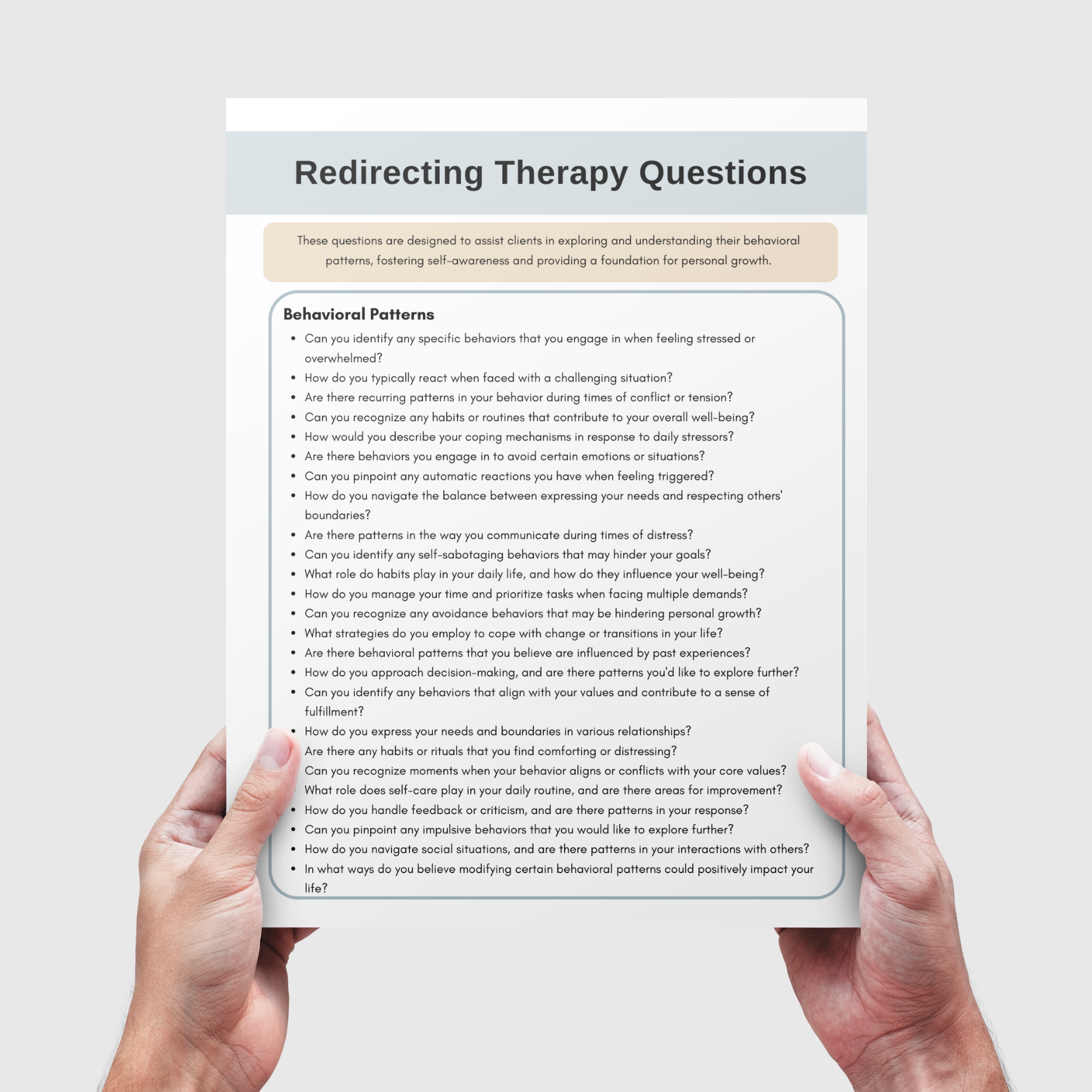 Referral Question Example Redirecting Therapy Questions for Mental Health Therapists: Enhance En ...