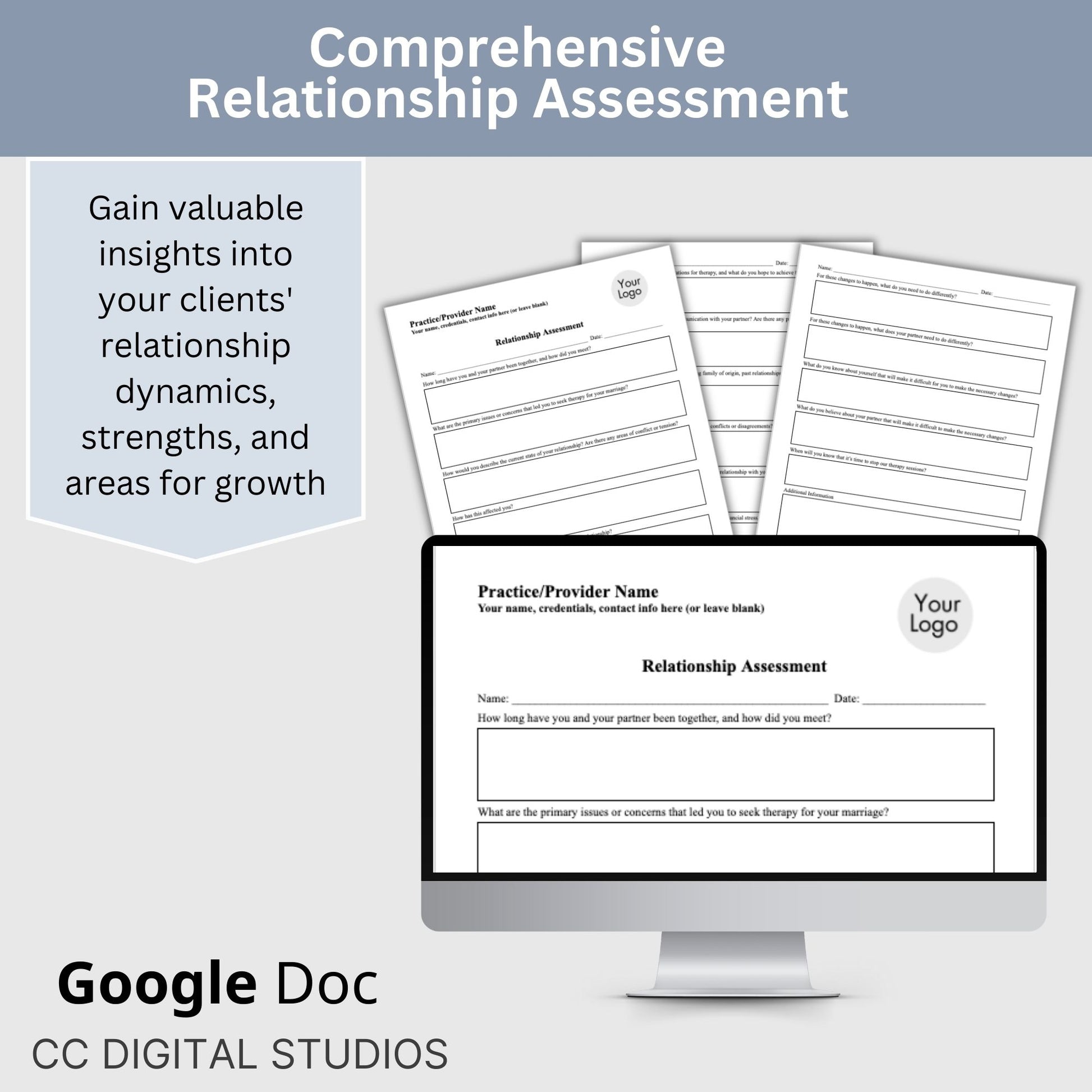 Relationship Assessment Tool— mental health. Marriage Meeting Client Intake Form, Couples Questions for Couples Therapy, Couples Communication Therapy Worksheet, Therapist Tools