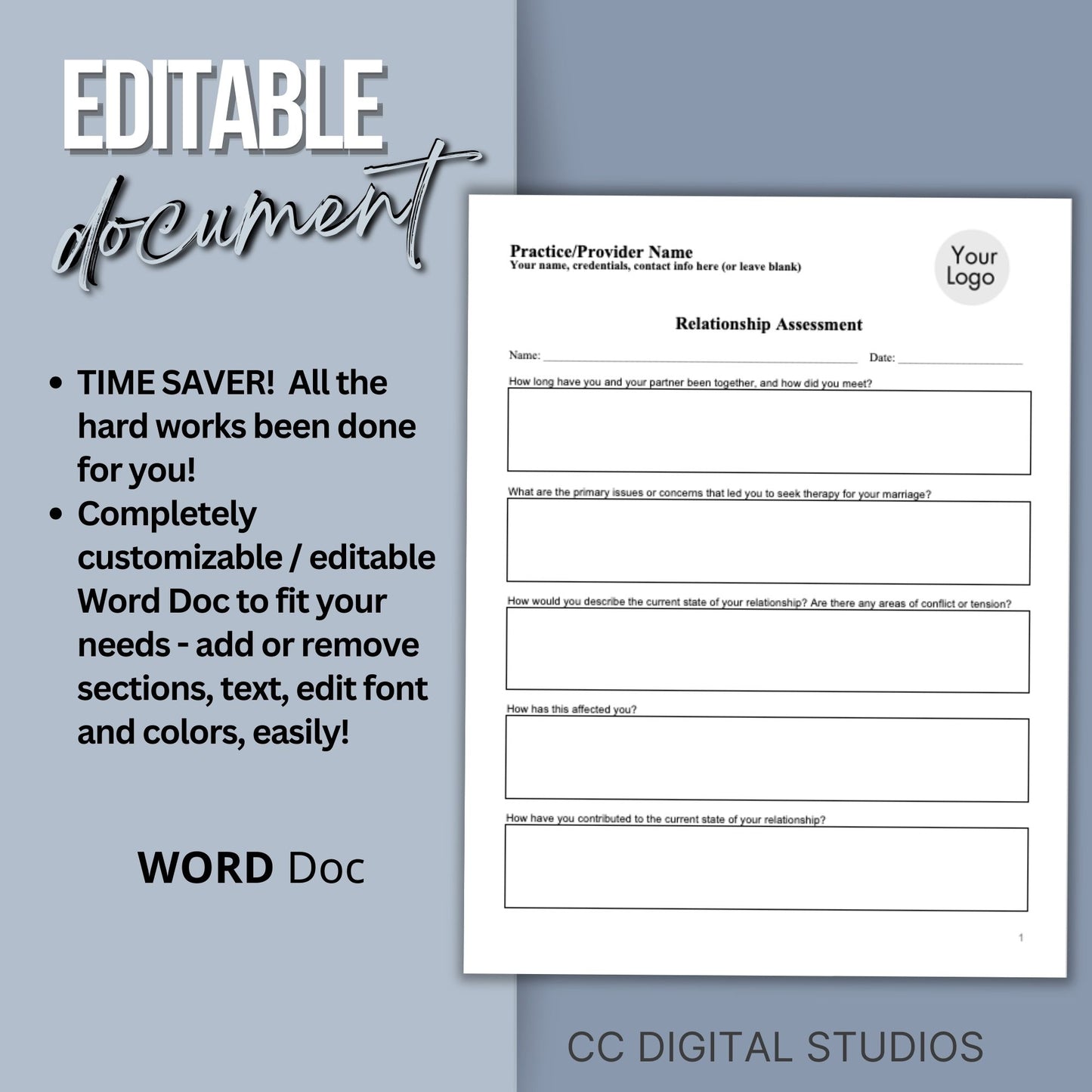 Relationship Assessment Tool— mental health. Marriage Meeting Client Intake Form, Couples Questions for Couples Therapy, Couples Communication Therapy Worksheet, Therapist Tools