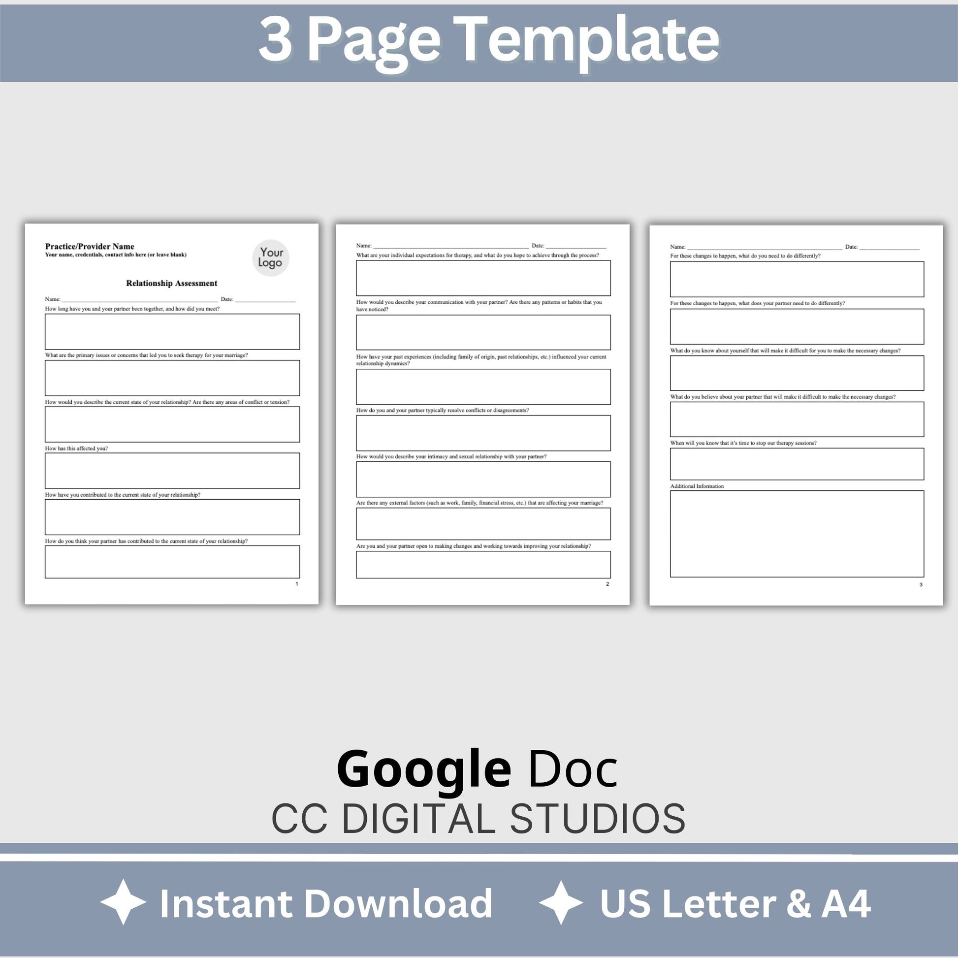 Relationship Assessment Tool— mental health. Marriage Meeting Client Intake Form, Couples Questions for Couples Therapy, Couples Communication Therapy Worksheet, Therapist Tools