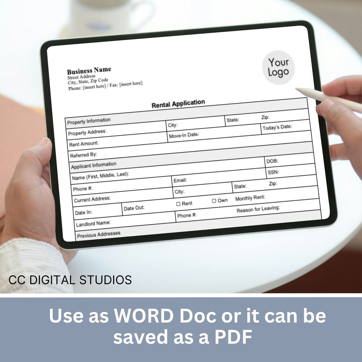 Tenant Lease Agreement - WORD Doc