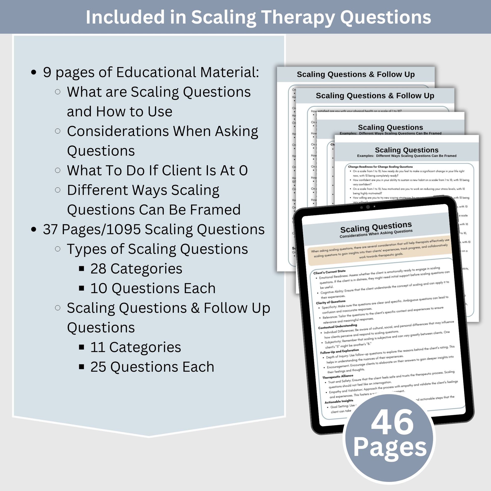 Therapy scaling questions, designed to enhance your practice. These therapy cheat sheets are packed with effective therapy prompts. Scaling Questions for Counseling Session, Therapy Cheat Sheet, Conversation Starters Psychologist Tool