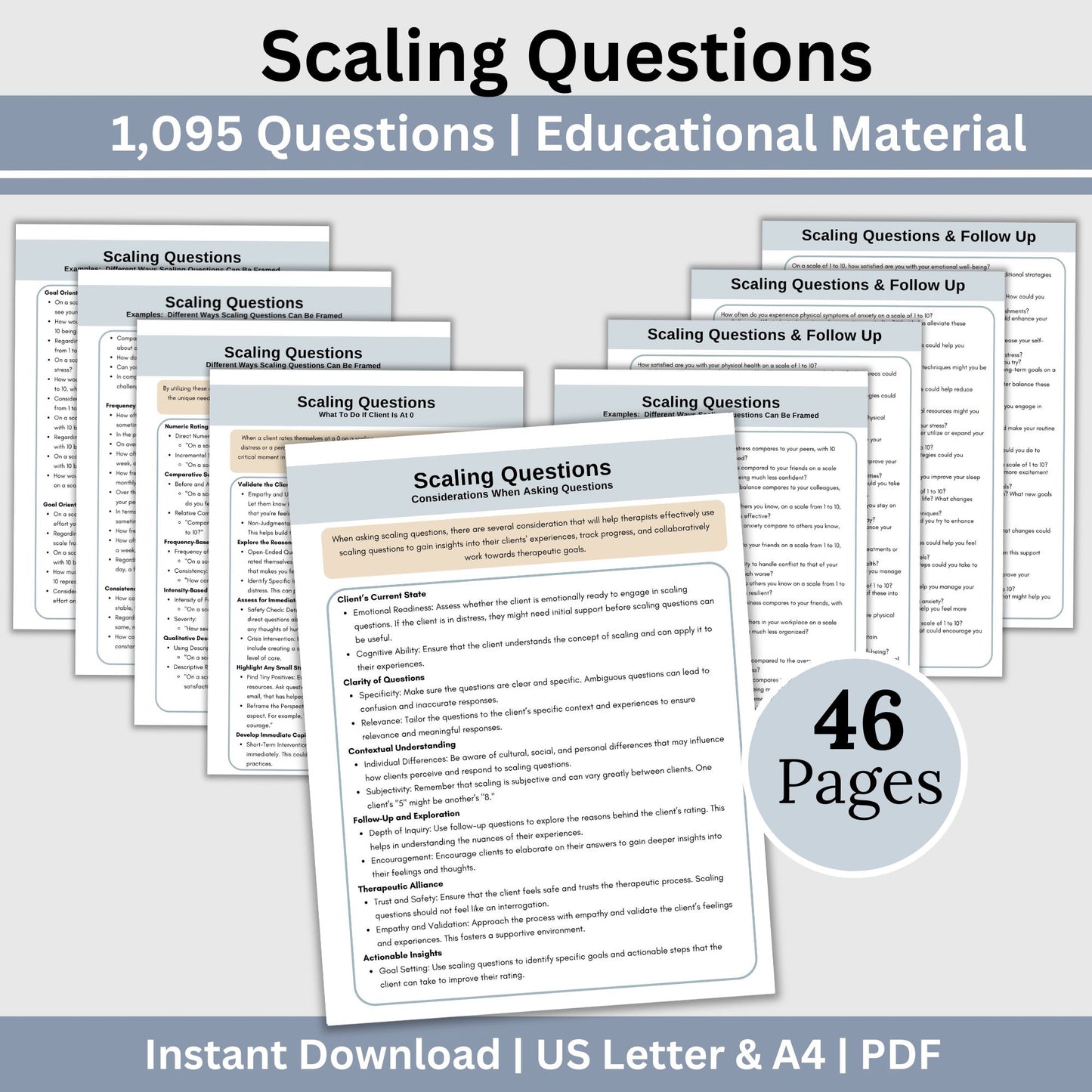 Therapy scaling questions, designed to enhance your practice. These therapy cheat sheets are packed with effective therapy prompts. Scaling Questions for Counseling Session, Therapy Cheat Sheet, Conversation Starters Psychologist Tool